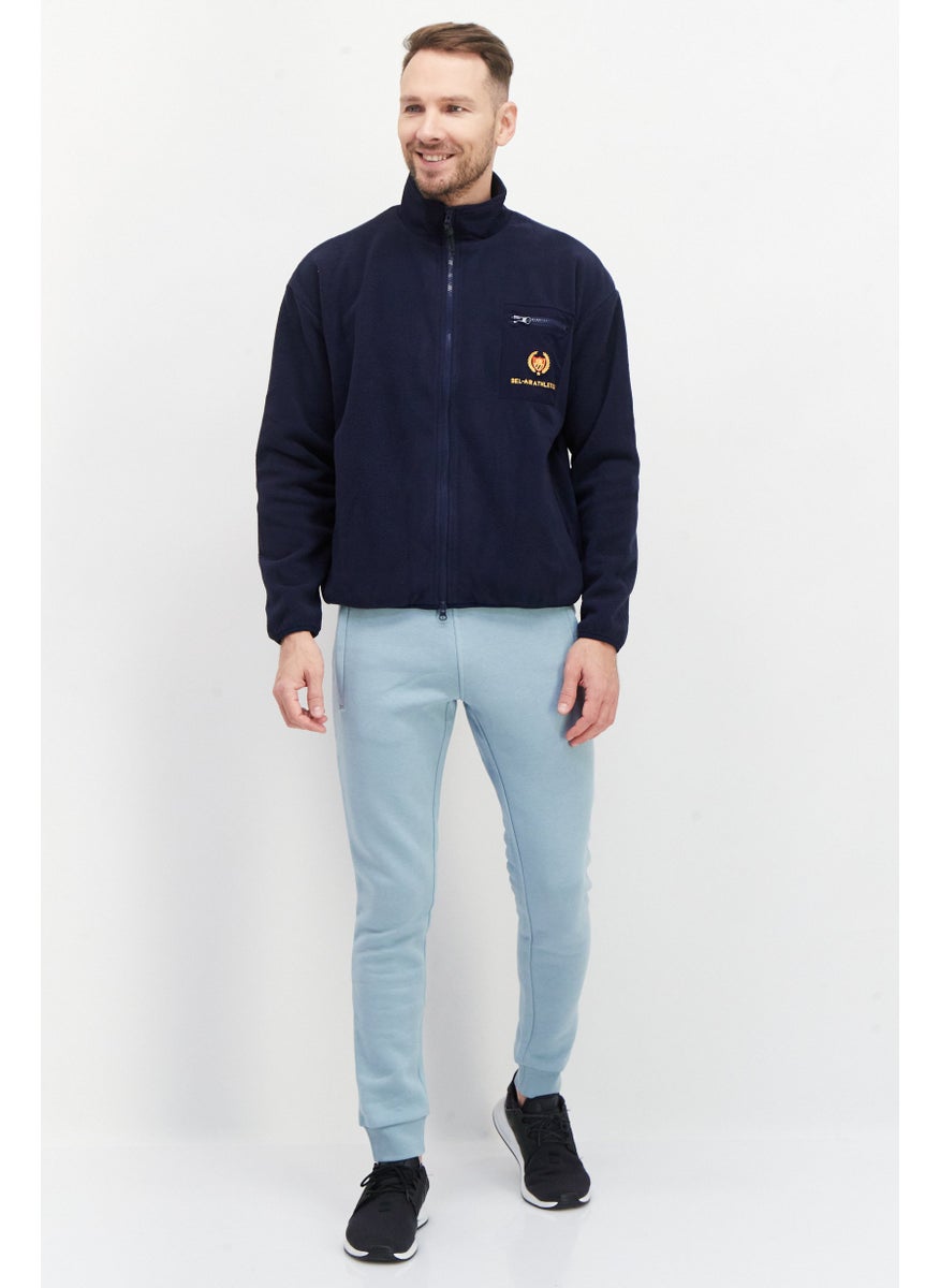 Bel-Air Athletics Men Sportswear Fit Long Sleeve Training Sweatshirt, Navy Blue  - Image 4