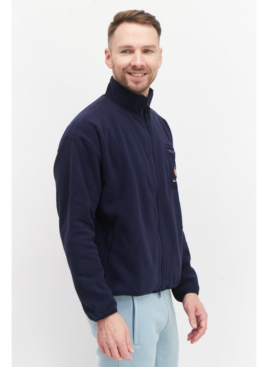 Bel-Air Athletics Men Sportswear Fit Long Sleeve Training Sweatshirt, Navy Blue  - Image 3