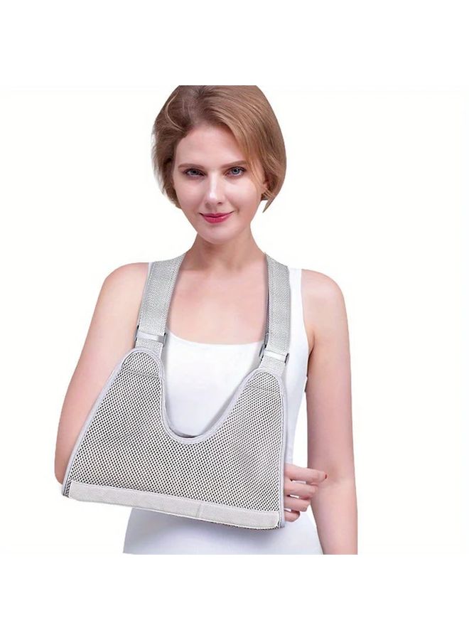 Grey Boom Strap Shoulder Dislocation Arm Fracture Support Post Surgery Recovery Sling - Image 2