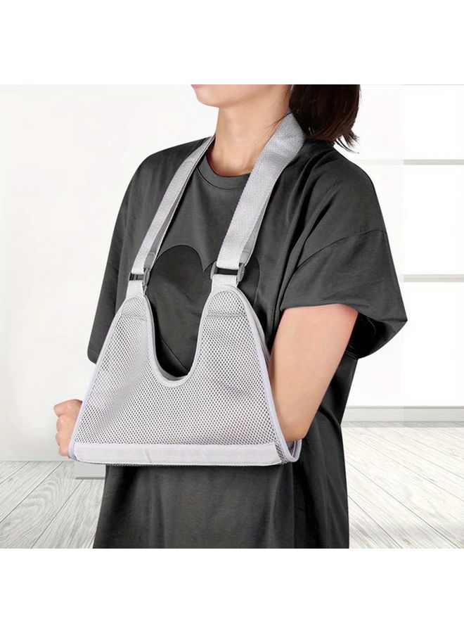 Grey Boom Strap Shoulder Dislocation Arm Fracture Support Post Surgery Recovery Sling - Image 4
