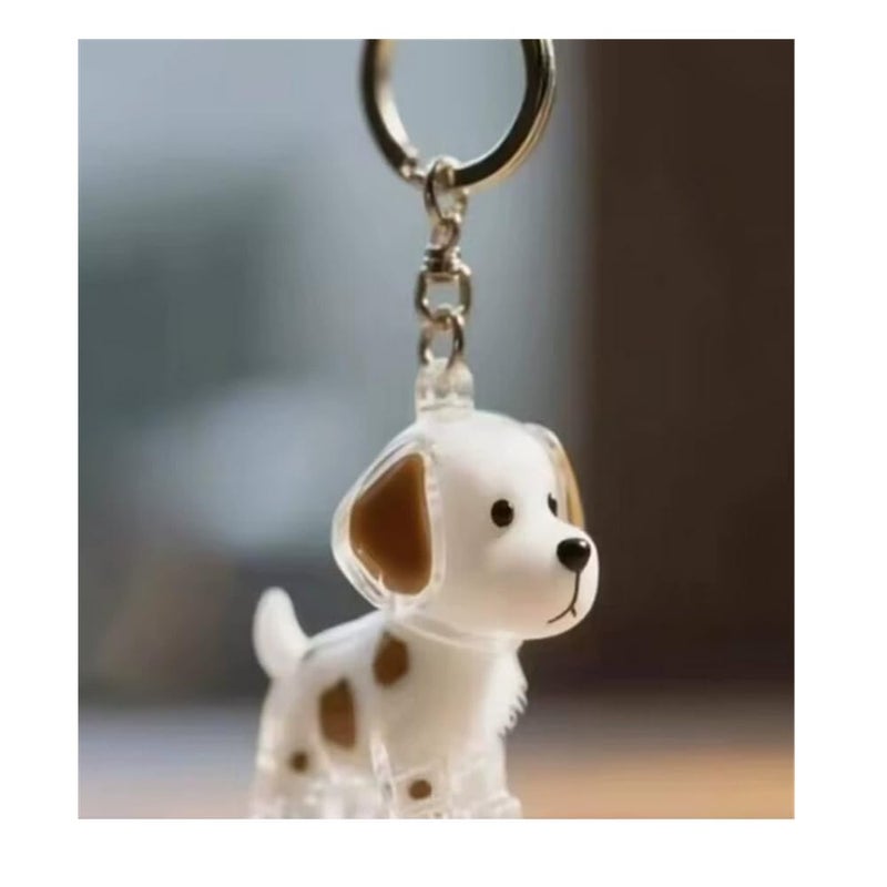 EPMANN Dog Hair Collector Keychain Charm Memorial Storage Box, Transparent Bottle for Pet Hairs Keychain, Pets Fur Keepsake Keyring for Collecting Hair, Portable Pet Memory Capsule(6) - Image 1