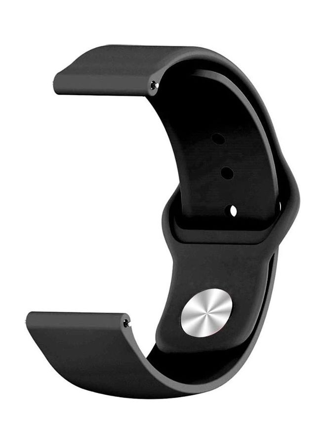 HuHa Silicone Replacement Band For Amazfit BIP Lite Black - Image 2