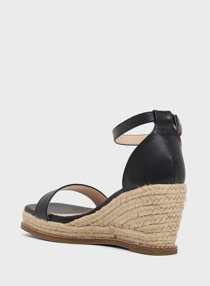 ELLA Double Strap Mid Wedge Sandal - Image 3