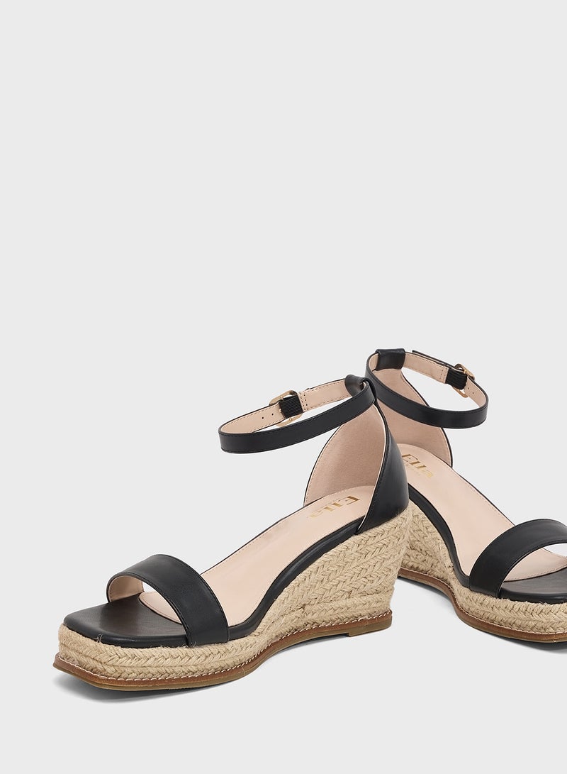 ELLA Double Strap Mid Wedge Sandal - Image 4