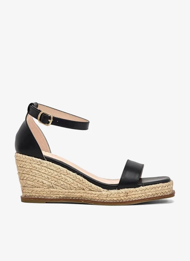 ELLA Double Strap Mid Wedge Sandal