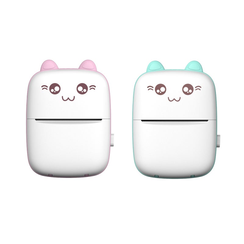Pocket Printer: Pink Mini Size, Portable & Compact, BT 4.0 Connection - Inkless Print, Thermal Printer for Students, Home Office, On-the-go Use - Image 2