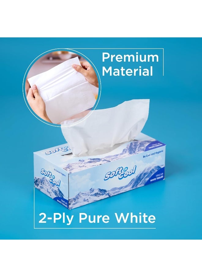 Soft n Cool - Soft N Cool Facial Tissue, 200 Sheets x 2 Ply, Pack of 5 + 1 Free - Image 1