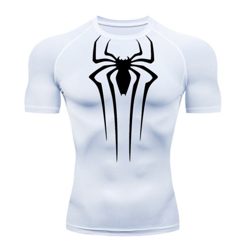 Men'S Fitness Short-Sleeved Top Sports Running Tight Crewneck T-Shirt Basketball Football Compression Quick-Drying Clothes - Image 5
