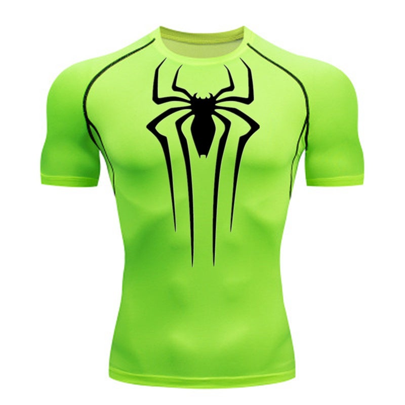 Men'S Fitness Short-Sleeved Top Sports Running Tight Crewneck T-Shirt Basketball Football Compression Quick-Drying Clothes - Image 4
