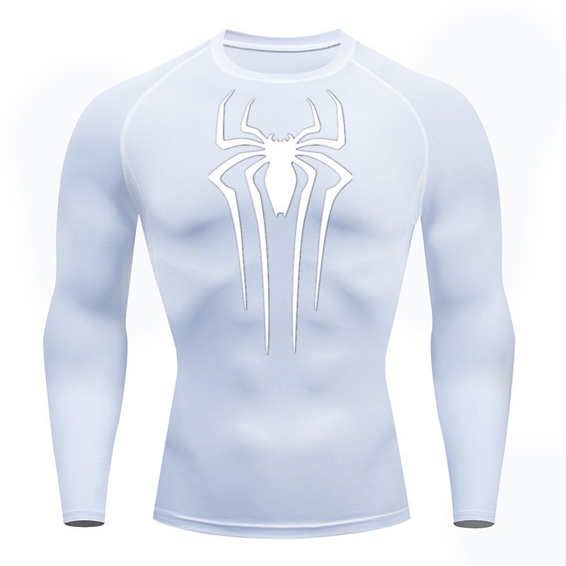 Men'S Fitness Short-Sleeved Top Sports Running Tight Crewneck T-Shirt Basketball Football Compression Quick-Drying Clothes - Image 1