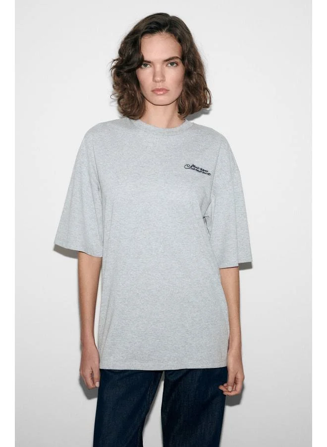 GRIMELANGE MAJER Women's 100% Organic Cotton Western Theme Printed Regular Fit Grimelanj T-Shirt.