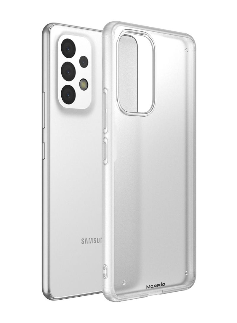 Moxedo Samsung Galaxy A33 5G Shockproof Drop Protection Slim Design Frosted Matte Back Case Cover (White) - Image 1