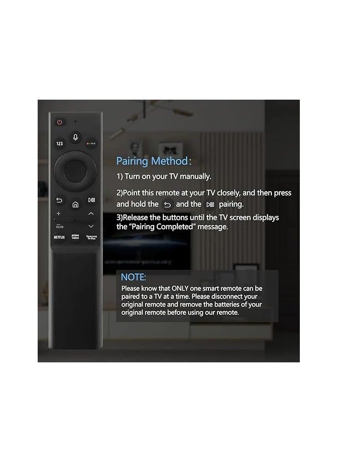 REBENUO New RM-G2500 V6 Universal Remote Control for Q60T RU9000 Bluetooth Voice Remote Control(Black) - Image 4