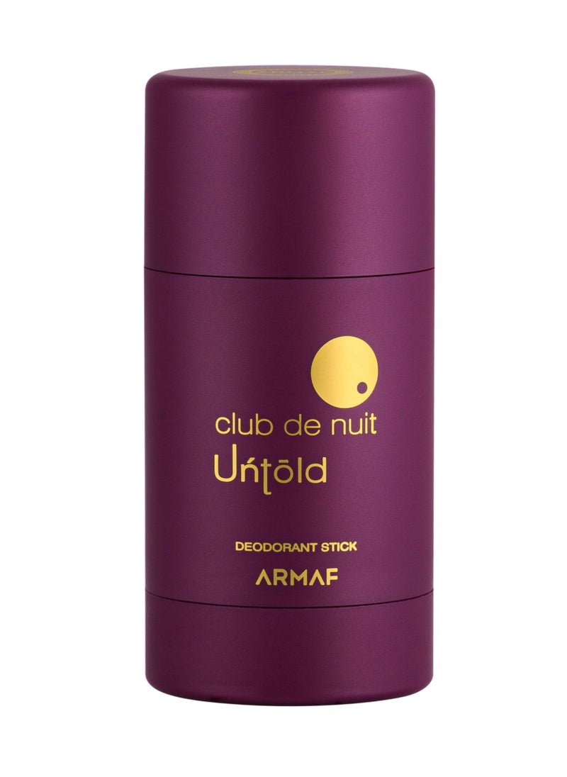 Armaf 4pc Club De Nuit Untold 50ml Body Spray+105ml Edp+75g Deo Stick+100ml Bodylotion  - Image 5