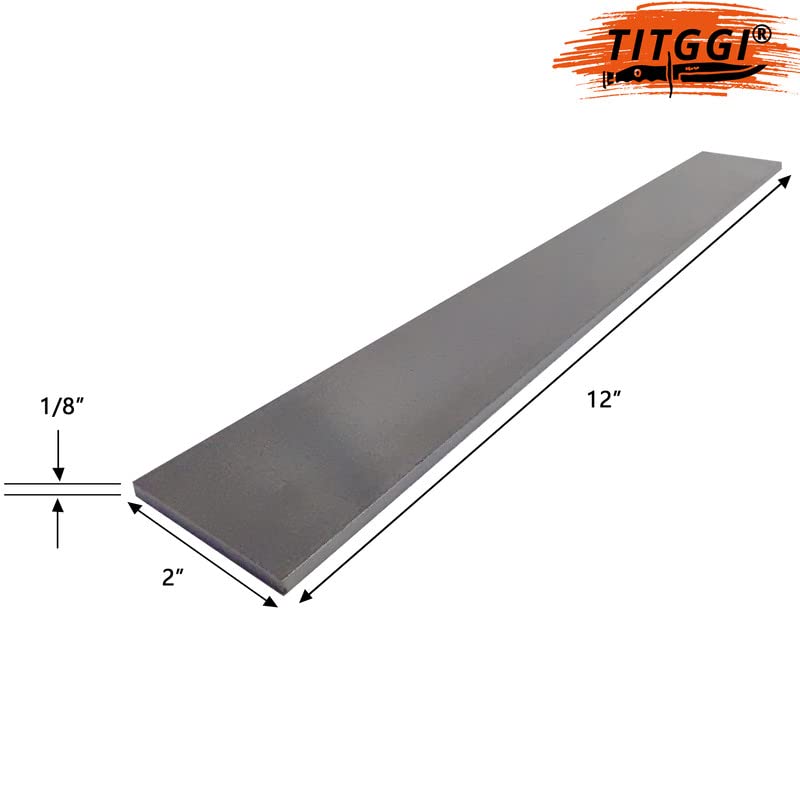 TITGGI 5 Pack 1095 Steel for Knife Making - 12"x1.5"x0.12" Annealed High Carbon Tool Steel Blanks, Precision Ground Flat Stock Bar for Knife Blades & DIY Projects - Image 2