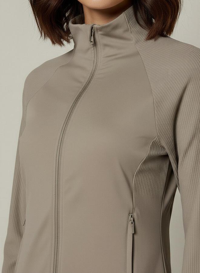 Splash Active Women Ribbed Cropped Jacket - Image 4