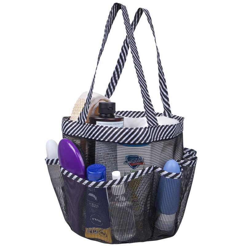 Attmu Mesh Shower caddy Portable for college Dorm Room Essentials with 8 Pockets  Hanging Shower caddy Dorm Basket  Quick Dry Shower Bag for Bathroom