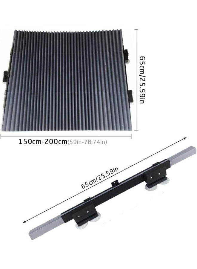 غطاء واقي من الشمس قابل للسحب للزجاج الأمامي للسيارات Vuffuw عالمي - Image 2