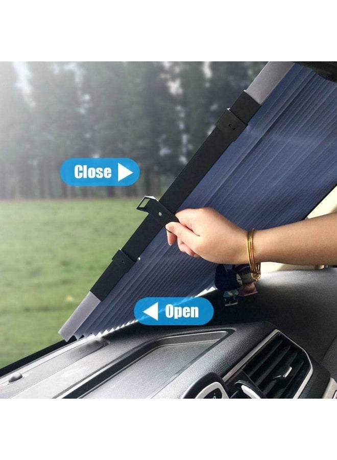 غطاء واقي من الشمس قابل للسحب للزجاج الأمامي للسيارات Vuffuw عالمي - Image 4