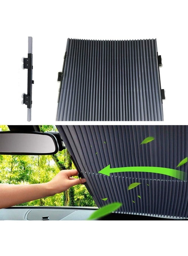 غطاء واقي من الشمس قابل للسحب للزجاج الأمامي للسيارات Vuffuw عالمي - Image 1