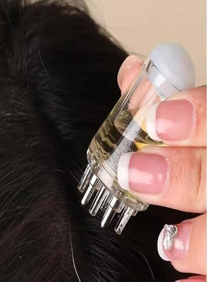 ZINZA Oil Applicator Comb for Scalp | Smooth Root Comb Bottle for Hair Oil | Anti-Hair Loss Lotion Dispenser | Anti-Leak, 10ml Scale Control | Salon Care for Oily and Greasy (Pack of 1) - Image 3