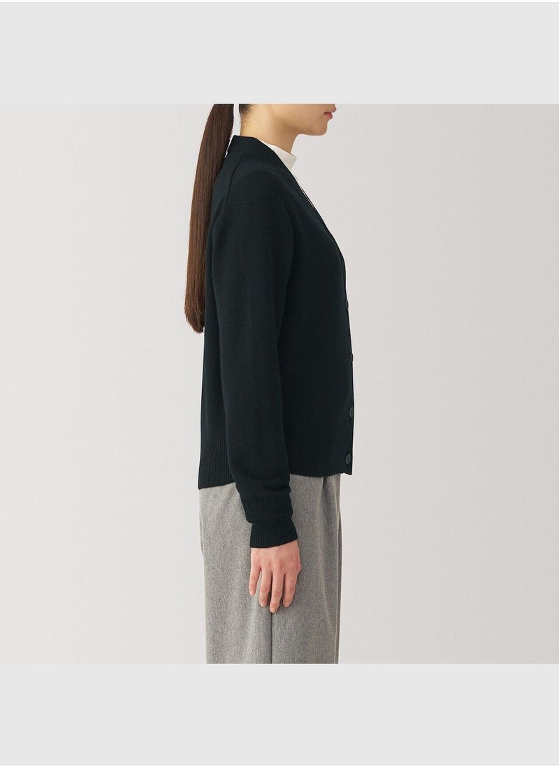 MUJI Washable Mid-Gauge V Neck Cardigan  - Image 3