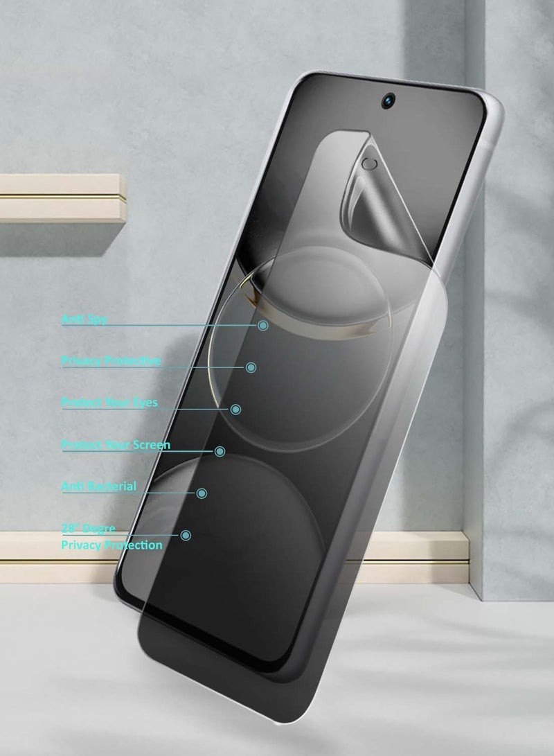 Wtech Tecno Spark 30 4G 2024 Premium Hydrogel Anti Spy / Anti Privacy Film Thin and Flexible Screen Protector (MSHFMP) - Clear - Image 2