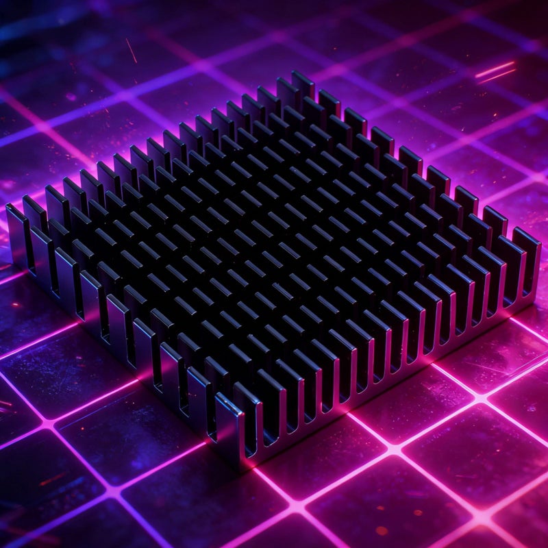 60x60x15mm مشعاع حراري صغير من الألومنيوم مع خلفية لاصقة حرارية لتبريد IC LED - Image 5