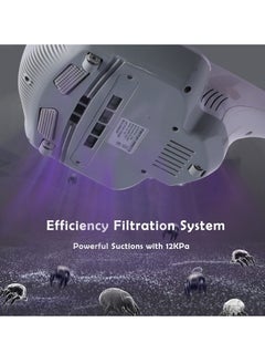 Gerenic Mattress Vacuum Cleaner, Large Suction Mite Remover, Handheld UV Bed Vacuum, Wireless Mite Remover Cleaning Machine with Powerful Suction  - Image 4
