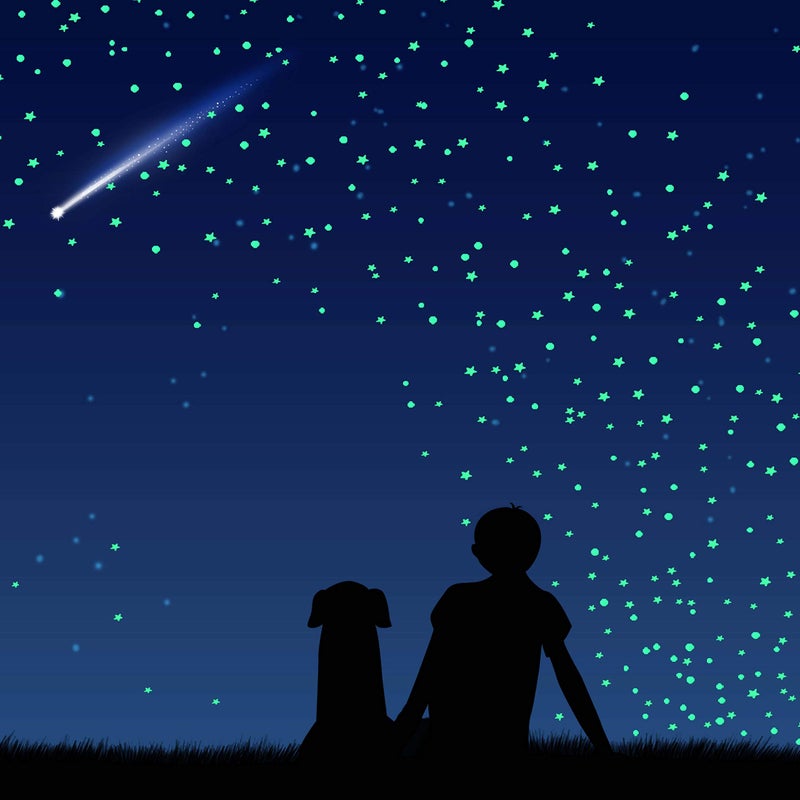 Neasyth 1230 PCS Glow in The Dark Stars Wall Stickers, 3D Adhesive Dots Decor Starry Sky Decor for Kids Bedroom or Birthday Gift,Beautiful Wall Decals (Green) - Image 3