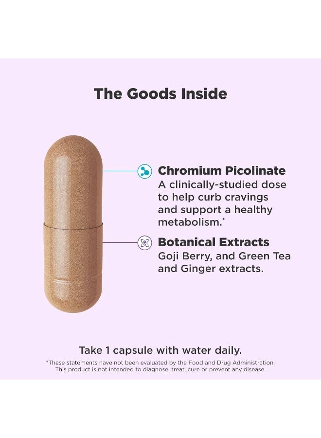 OLLY Combat Cravings, Metabolism & Energy Support Supplement, Chromium, Green Tea, Goji Berry, Ginger, Boost Energy - 30 Count - Image 3