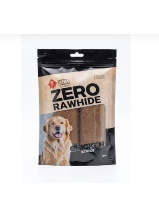 Rich Excellence Zero Rawhide Chicken sticks Dog Treats 2pcs