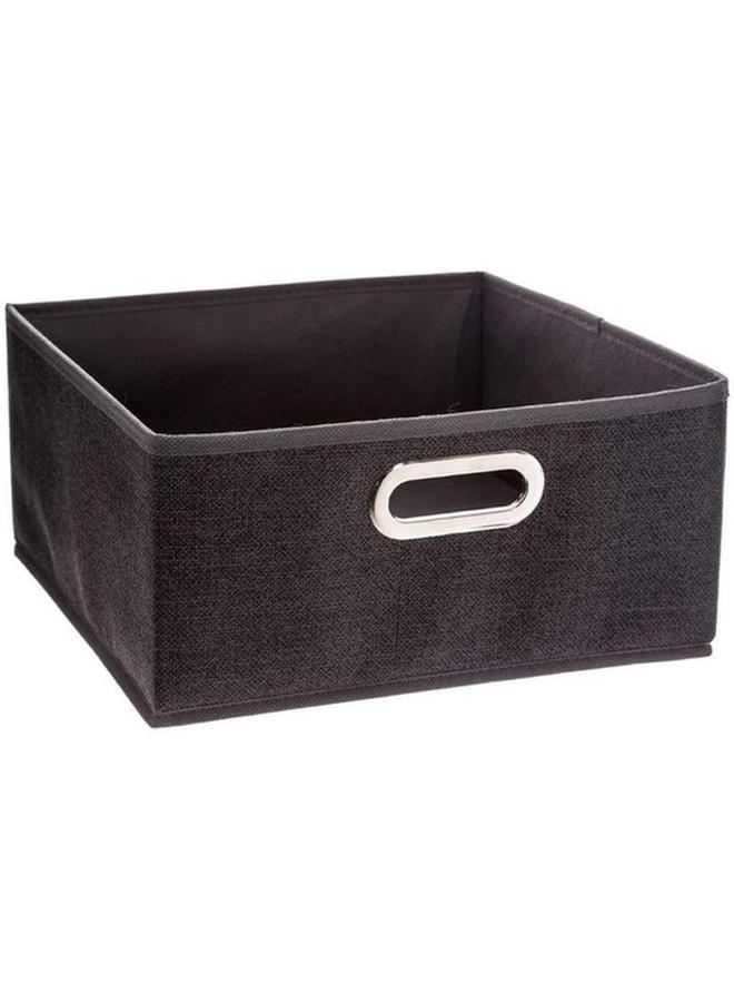 Five Simply Smart Polypropylene and Metal Foldable Storage Box Charcoal Grey 31 x 15cm 138886D - Image 1