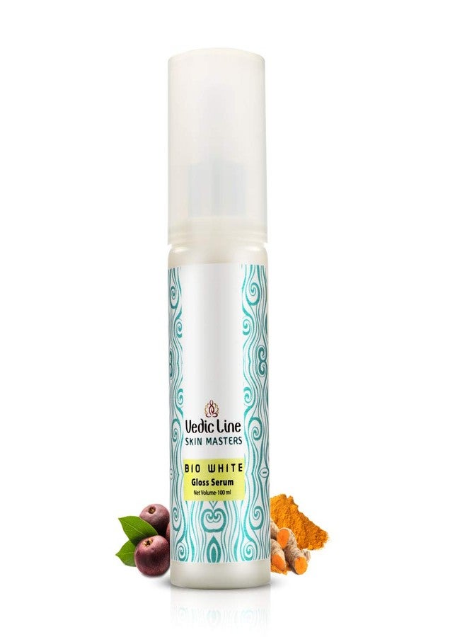 Vedic Line Vedicline Skin Masters Bio White Gloss Serum, Turn Down Fine Line & Wrinkles with Kokum Butter, Liquorice, Turmeric for Glowing Skin,100ml - Image 1