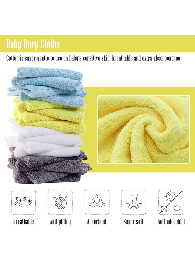 Cute Castle مناديل استحمام للأطفال فائقة النعومة من كيوت كاسل، 16 قطعة - 9" × 9"، لطيفة على البشرة الحساسة للوجه والجسم، قماش فخم، مناديل استحمام فائقة الامتصاص للبنات والأولاد - Image 2