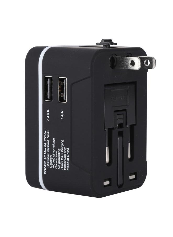 Thoraya New Universal Travel Adapter Electric Plugs Sockets Converter Adapter(White Black )  - Image 1