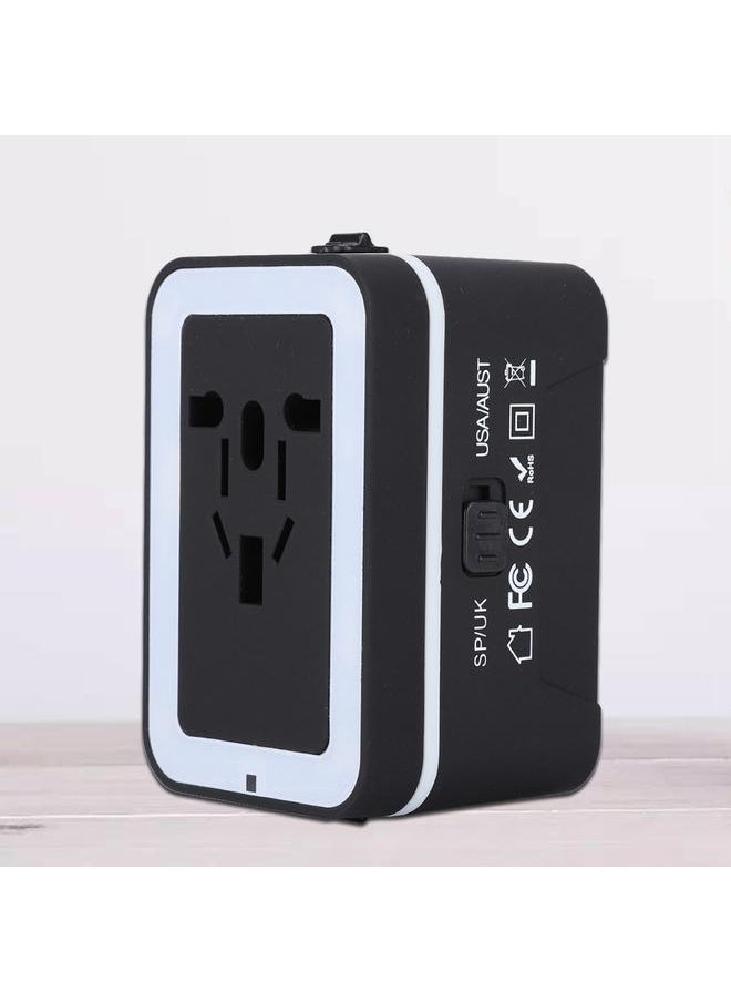 Thoraya New Universal Travel Adapter Electric Plugs Sockets Converter Adapter(White Black )  - Image 4