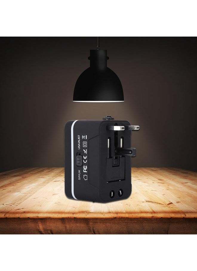 Thoraya New Universal Travel Adapter Electric Plugs Sockets Converter Adapter(White Black )  - Image 3
