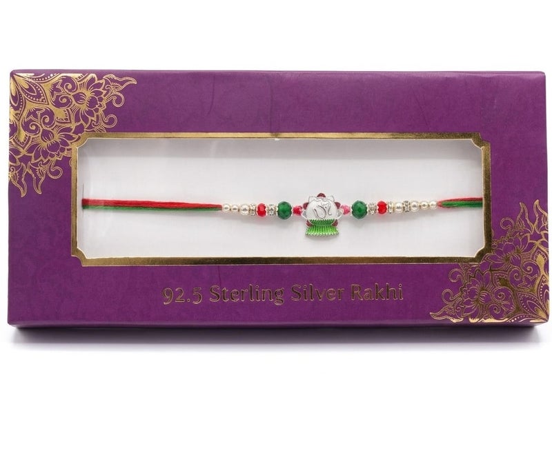 BANDHAN 925 SILVER RAKHI KHUSHBOO JEWELES - Image 1