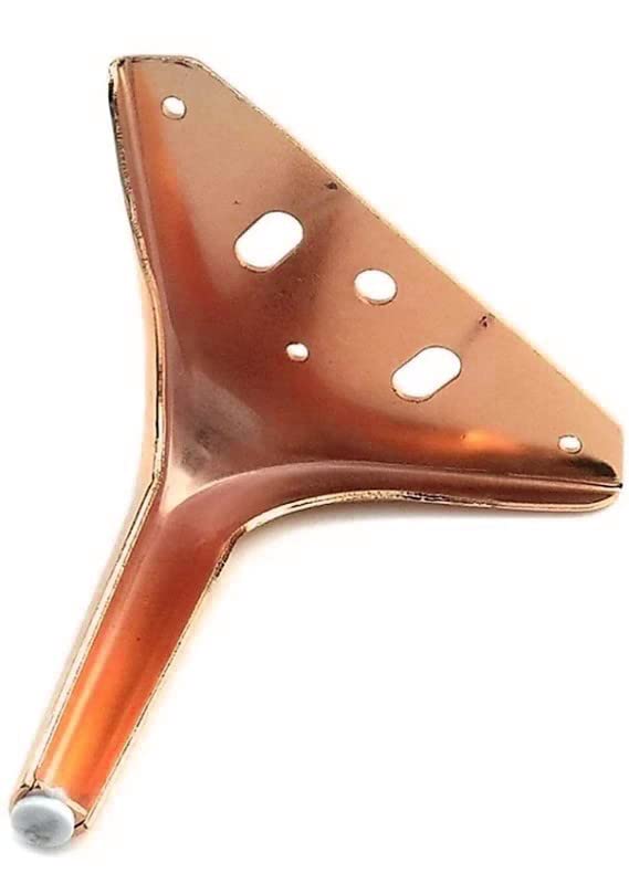 Fascination FASINATION Sofa Leg Glossy Finish Heavy Model Russian Fame Shape Sofa Leg Set of 4 45 INCH Mounting Screw IncludedRose Gold - Image 2