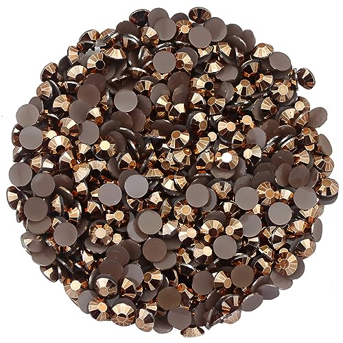LAVIYO 4500 Pcs SS12 3mm AB Flatback Rhinestones for Nails Art Crafts Glitter Round Shine Gems Crystals DIY Clothes Shoes Bronze AB - Image 1