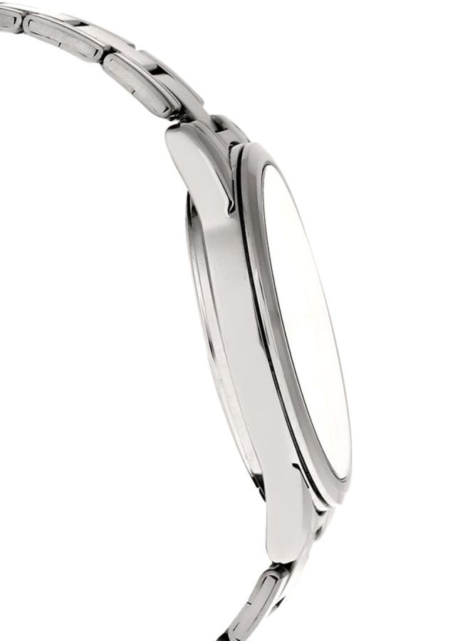 كاسيو ساعة يد إنتايسر بعقارب مقاومة للماء بسوار من الإستانلس ستيل طراز MTP-V001D-7BUDF - 38 مم - فضي رجال - Image 4
