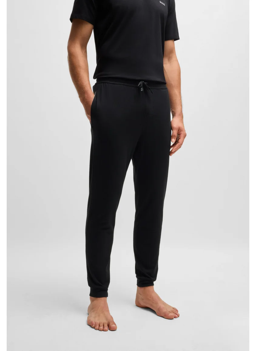 بوس Stretch-cotton tracksuit bottoms with embroidered logo
