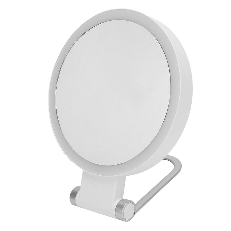 Travel Makeup Mirror Dual Sided Round Shape Foldable 1X 20X Magnification LED Lighted Vanity Mirror - Image 5