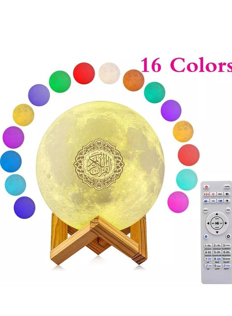 Bluetooth Quran High-Quality Speaker Moon Lamp With Remote Control - Image 2