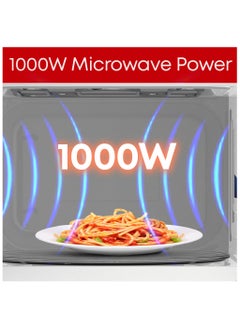 TORNADO Tornado 42 Liters Digital Microwave Oven 3 in 1 with Grill function 10 Power Levels, 1000W, Touch Control panel, Child-Safety-Lock, Defrost Function, 8 Auto cooking function, Silver, TWDG-42-S-E  - Image 2
