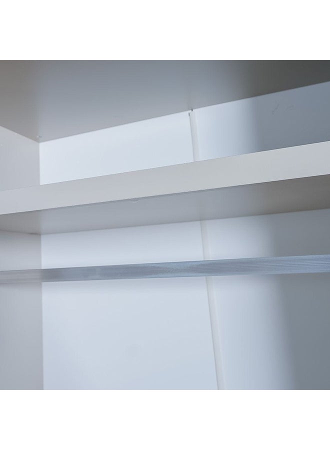 DANUBE HOME خزانة ملابس Defne مقاس 1 متر، خزانة ملابس متينة للغاية، تصميم عصري، خزانة موفرة للمساحة لغرفة النوم، 102 × 61 × 230 سم، كريمي/أسود  - Image 5