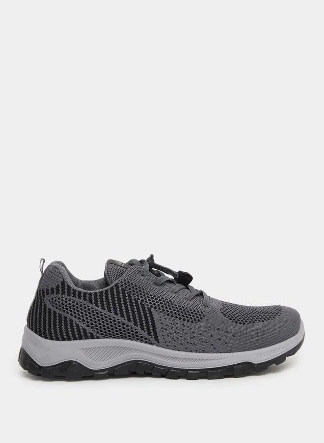 Styli Styli Striped Lace Up Sneakers