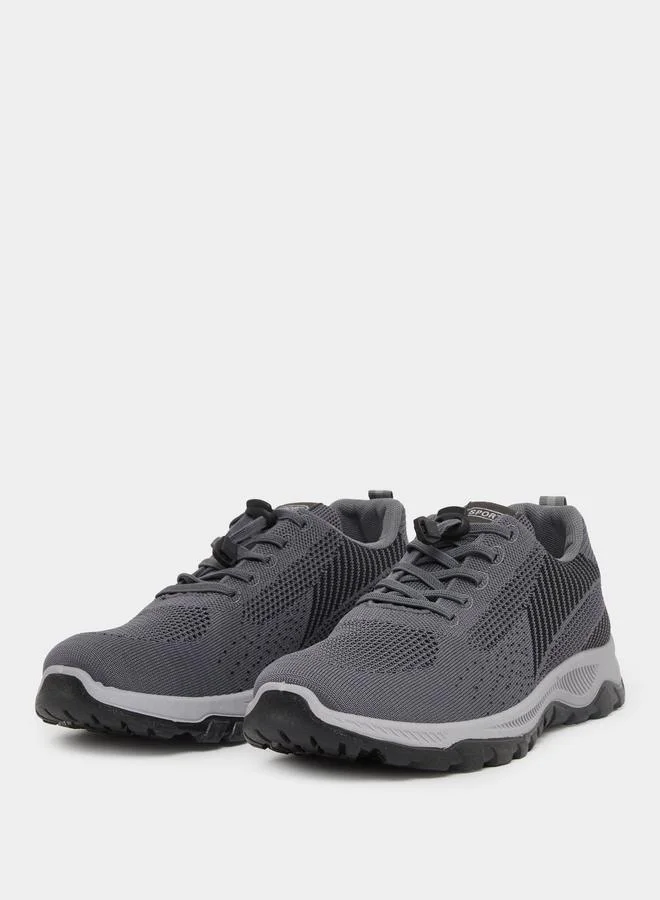 Styli Styli Striped Lace Up Sneakers
