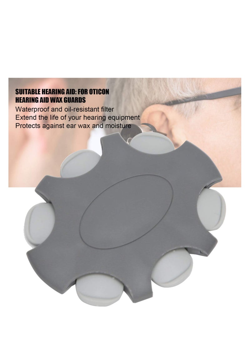 SYOSI - Hearing Aid Wax Guards, Earwax Filters Fit for Oticon Hearing Aid Ear Care Accessory, ABS Materials, to Protects Against Ear Wax and Moisture, Help Maintain Stable Performance of Hearing Aids - Image 1